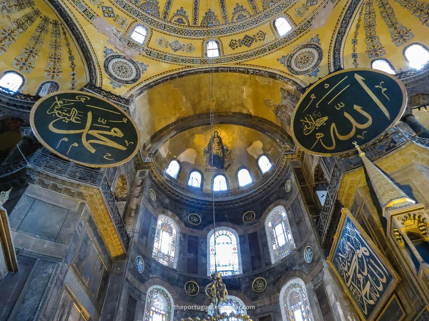 The interior of Hagia Sophia