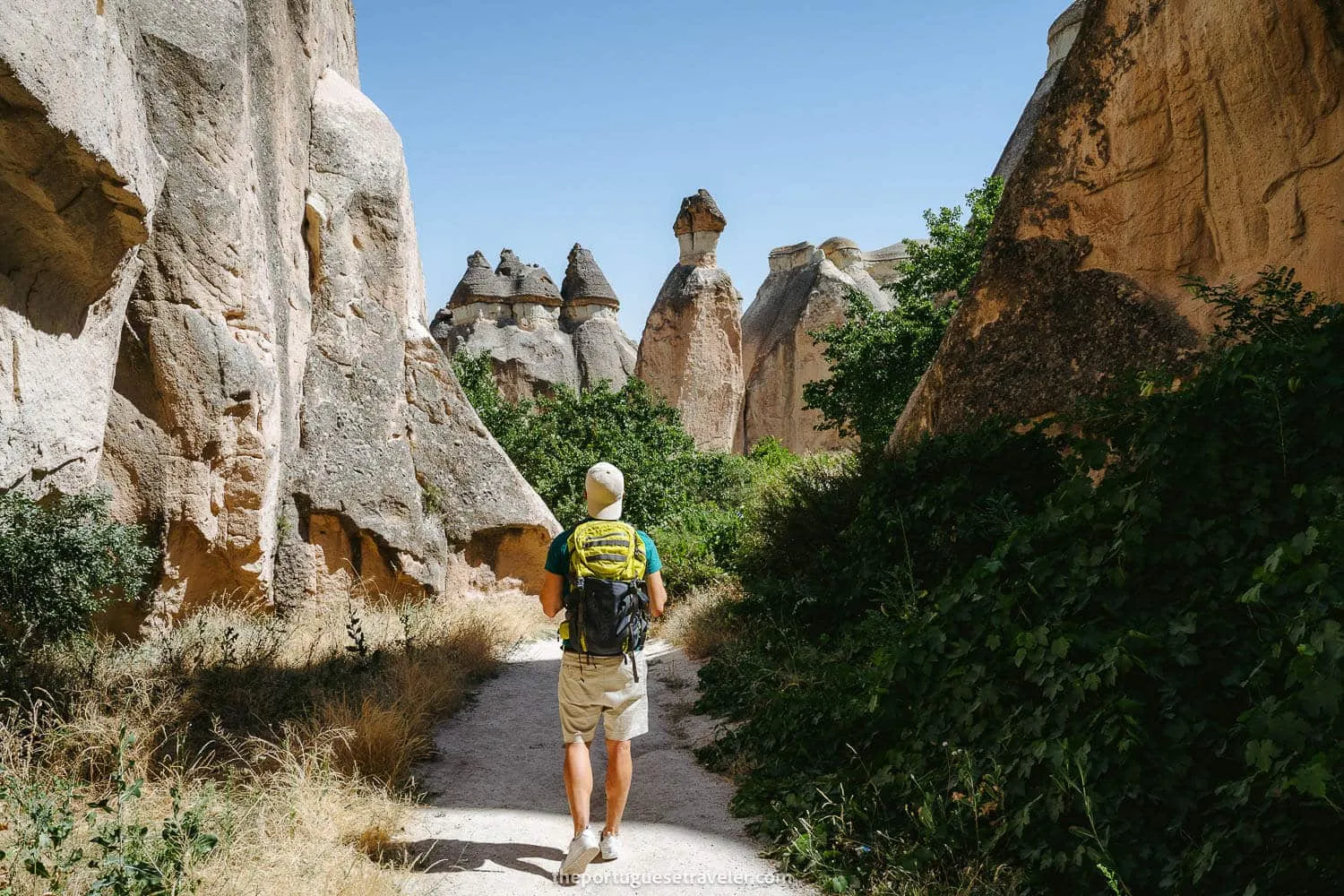 Me hiking in Cappadocia, Turkey. An Adventure Photographer guide.