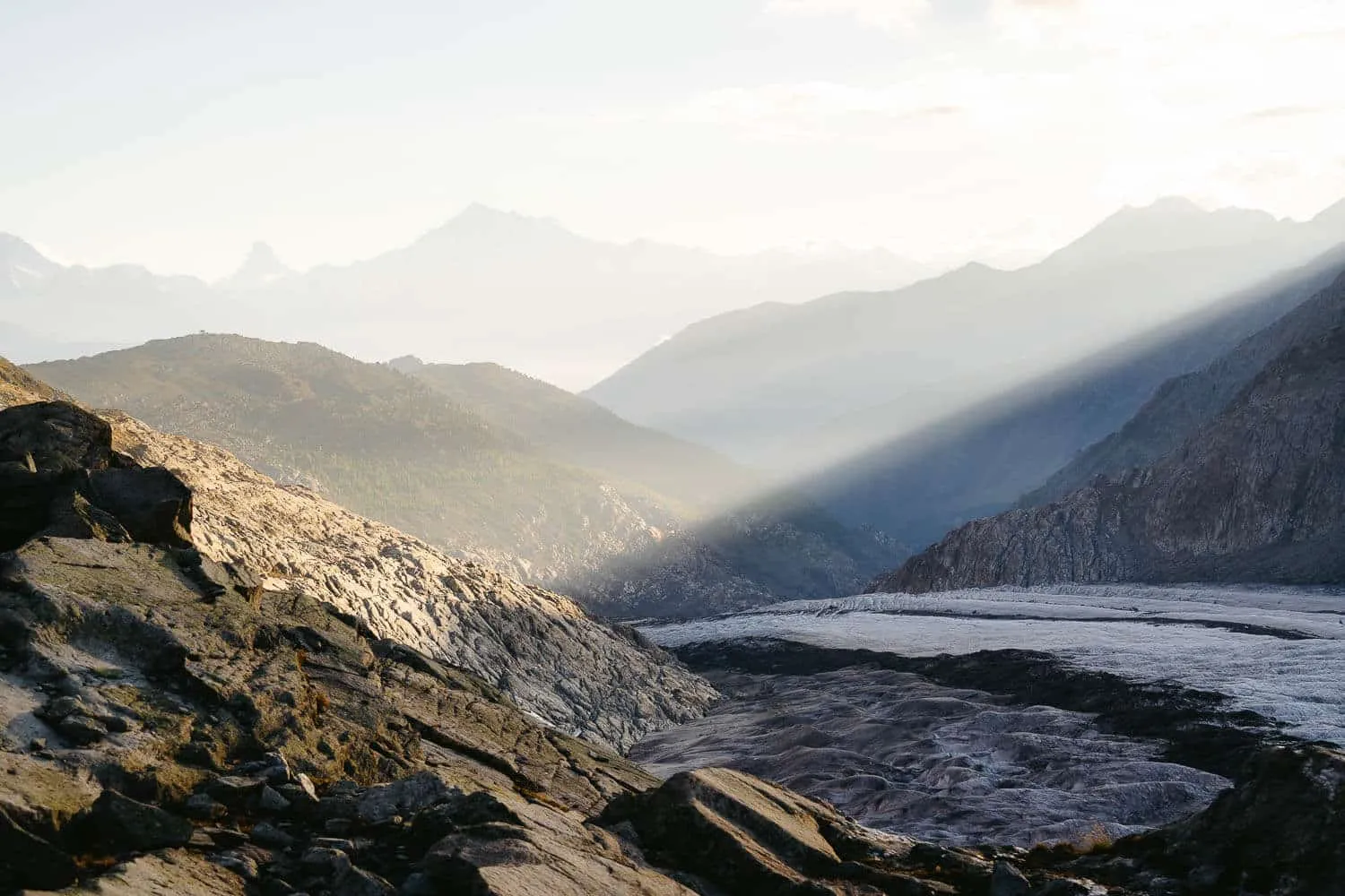 Sunset at Aletsch Glacier