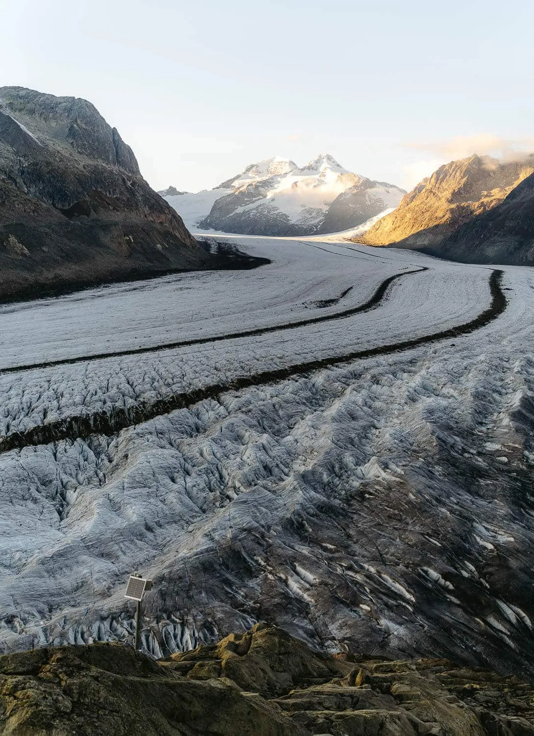 Aletsch Glacier, Monch, Eiger and Konkordiaplatz