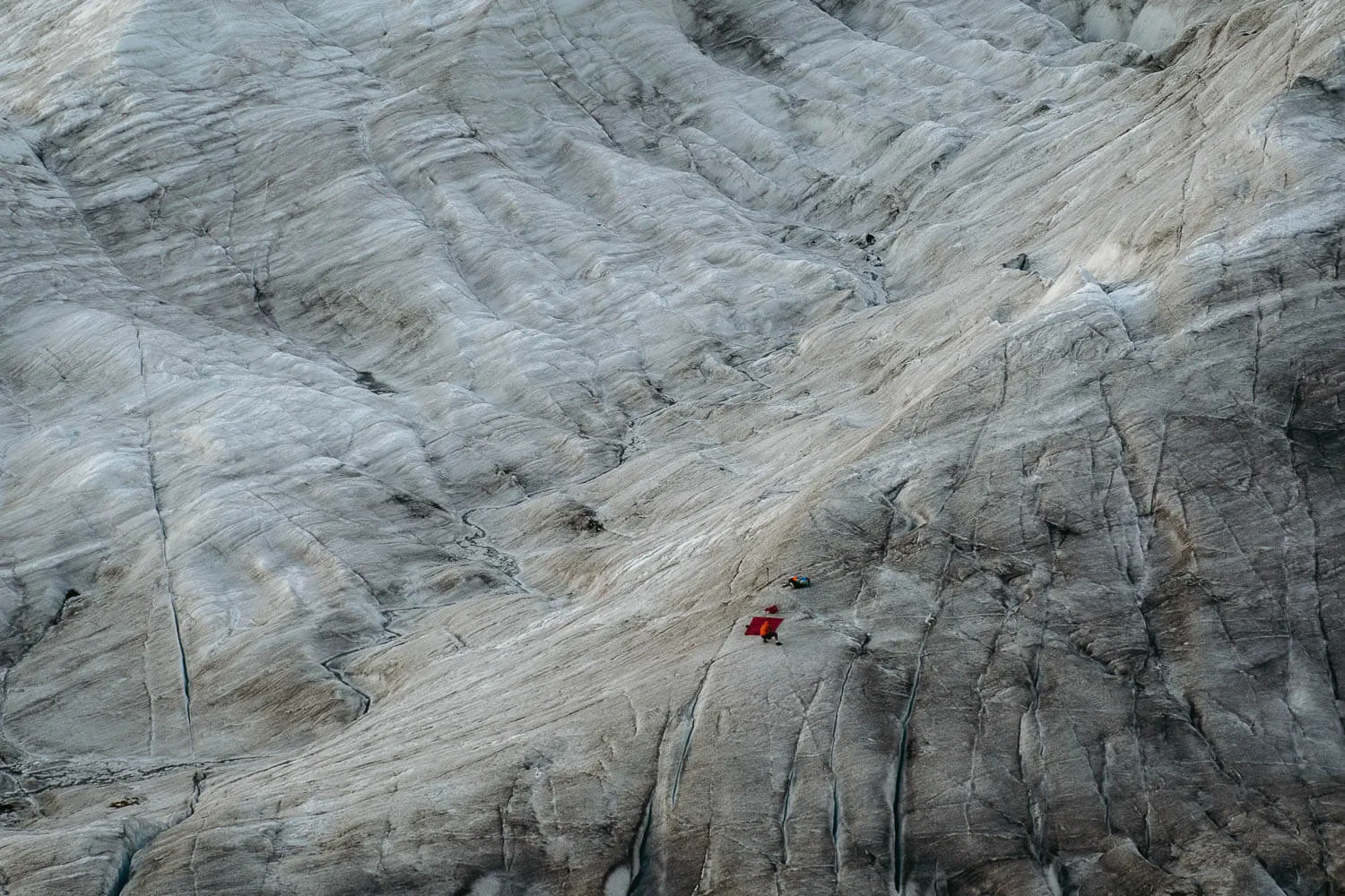 Camping at Aletsch Glacier