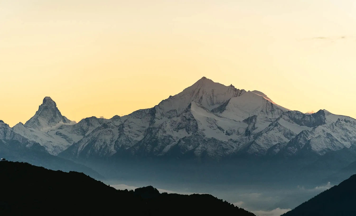 Matterhorn and Weisshorn