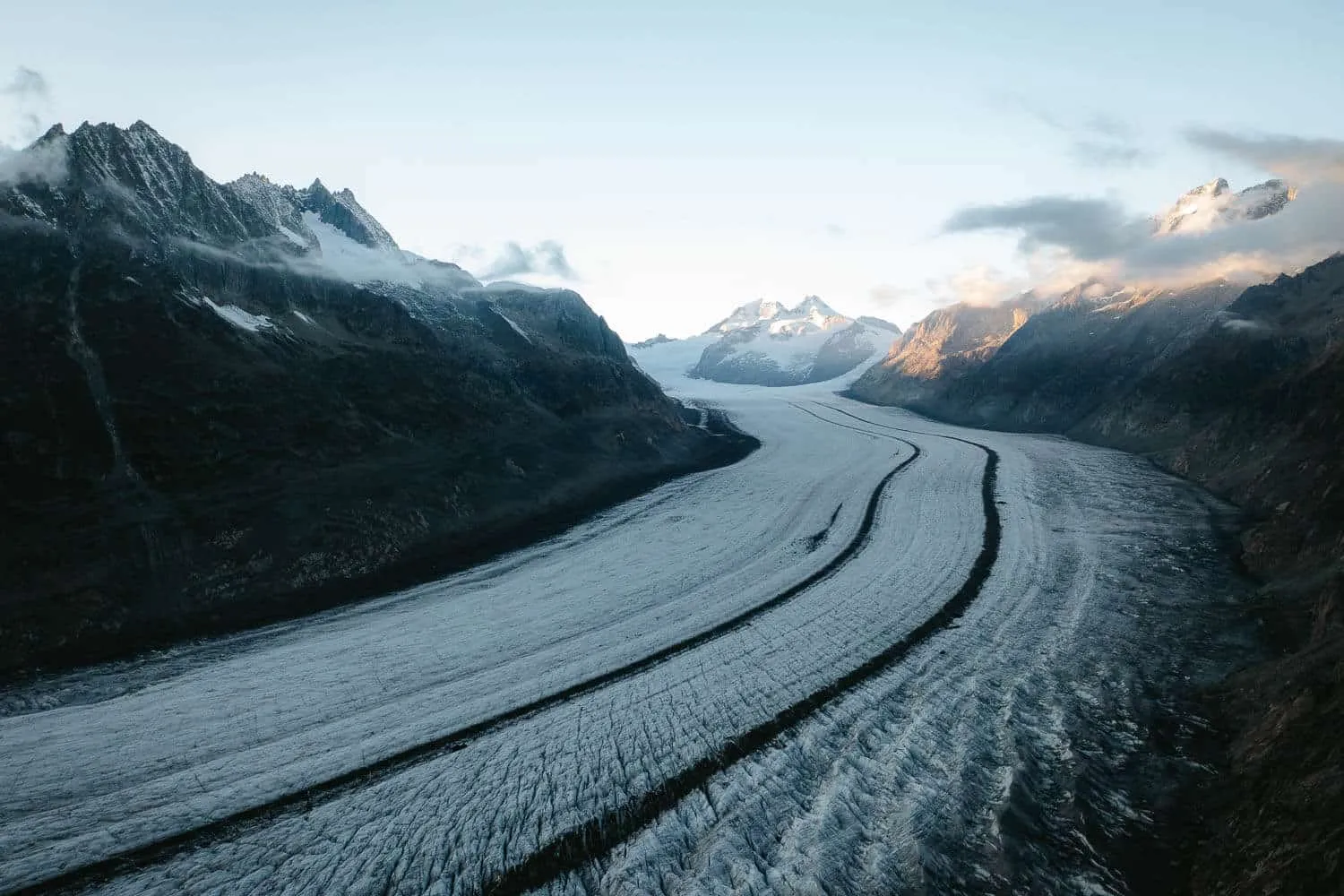 Aletschgletscher at Blue Hour