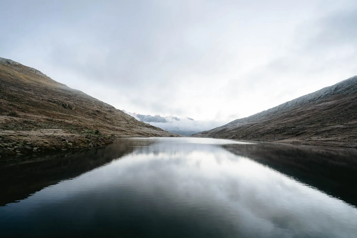 The Vordersee lake at Sunrise