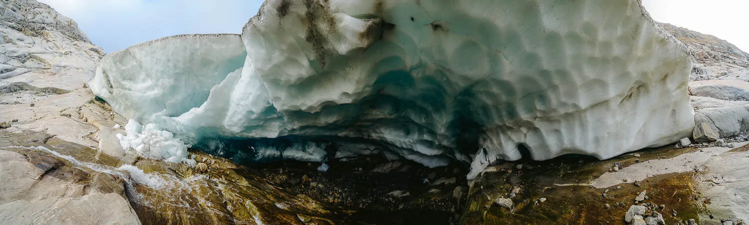 The entrance to the Aletsch Glacier