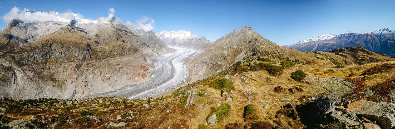 A Panorama from the Moosfluh cable car station
