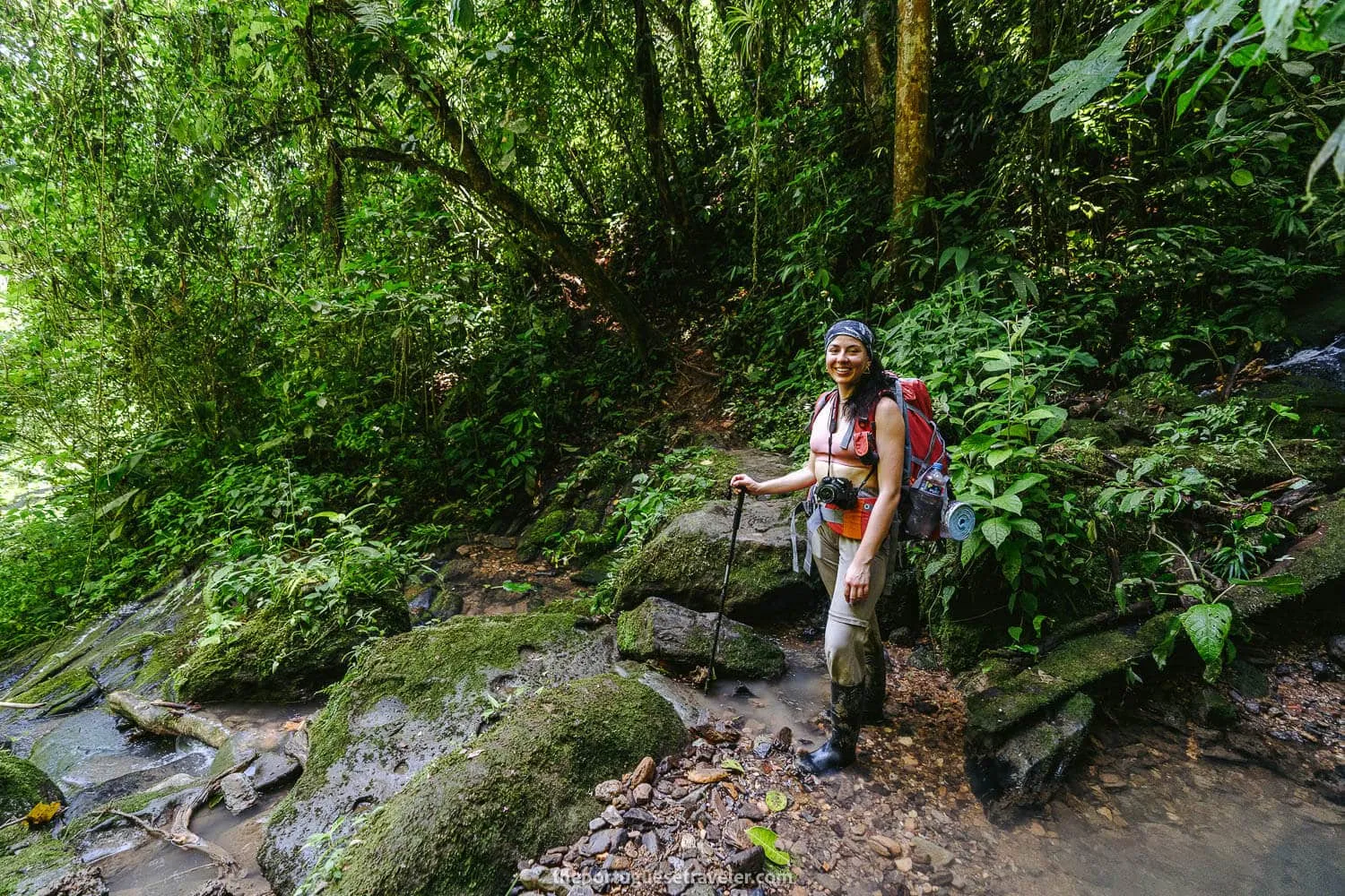 Jhos inside the jungle on our second stop