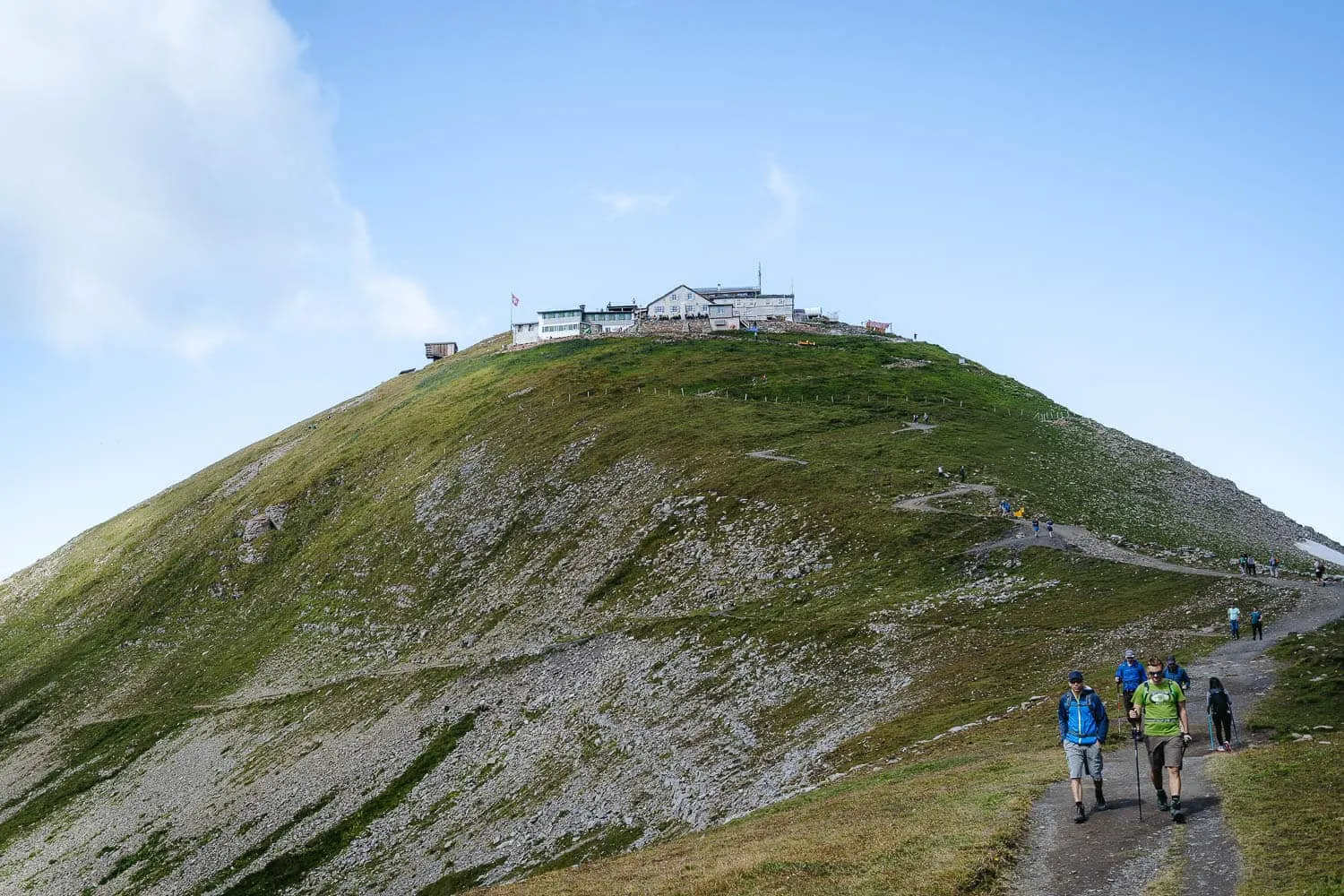 The path to the Faulhorn Summit