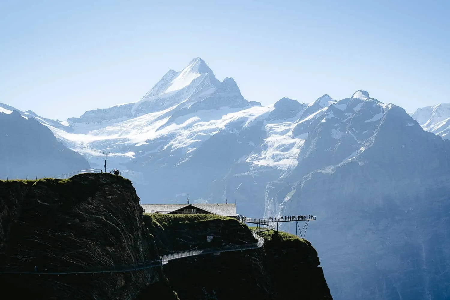 The Schreckhorn and the First Cliff Walk by Tissot