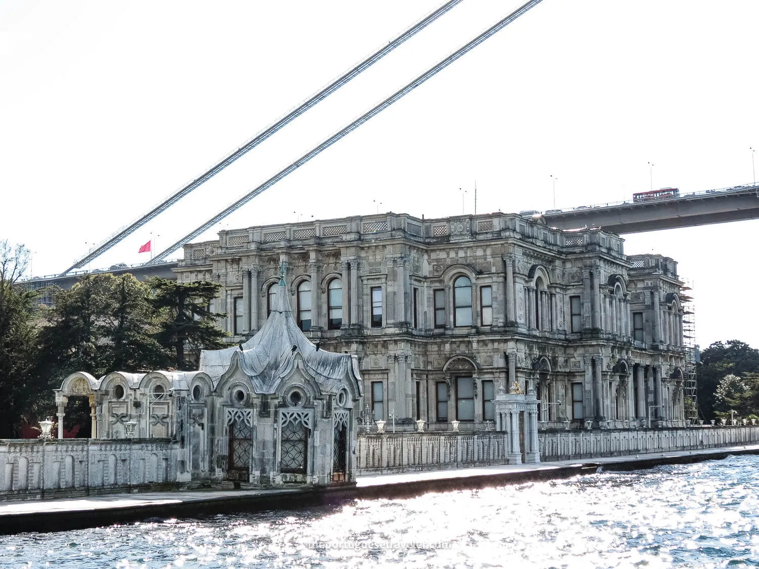 The Beylerbeyi Palace seen from the Bosphorus
