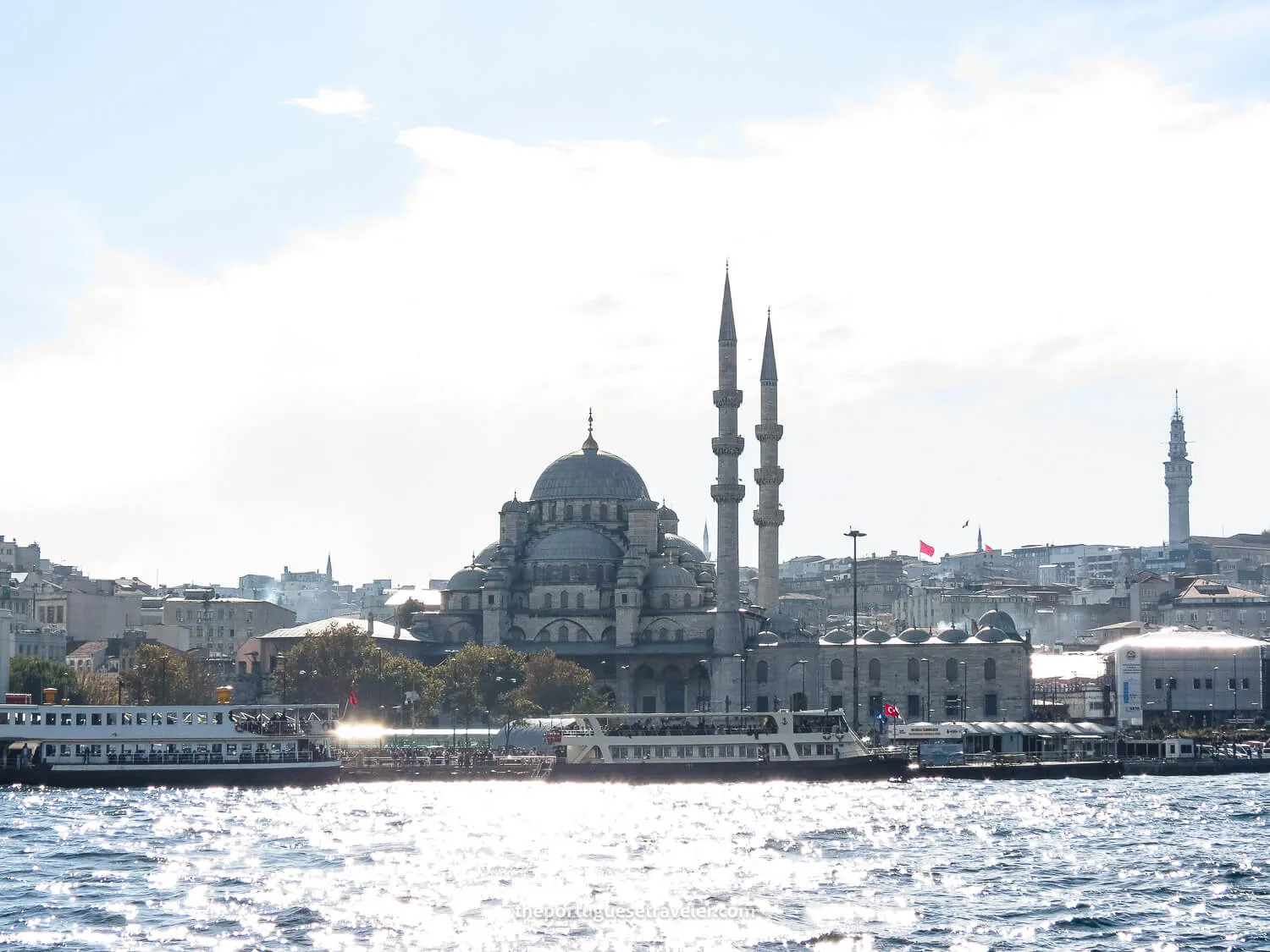 The Yeni Camii Mosque seen from the Bosphorus