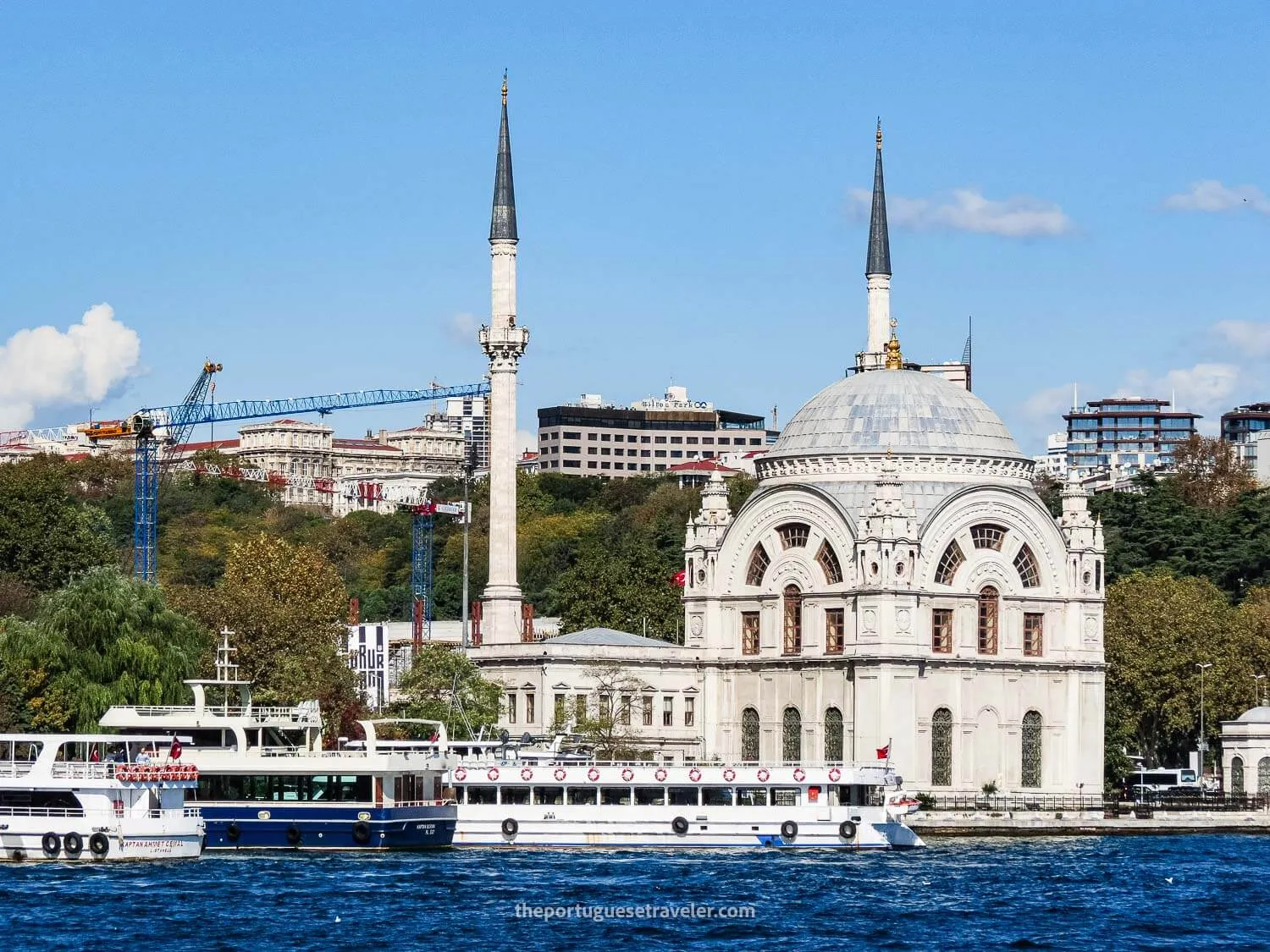 The Ortaköy Mosque in the Bosphorus Cruise in Istanbul