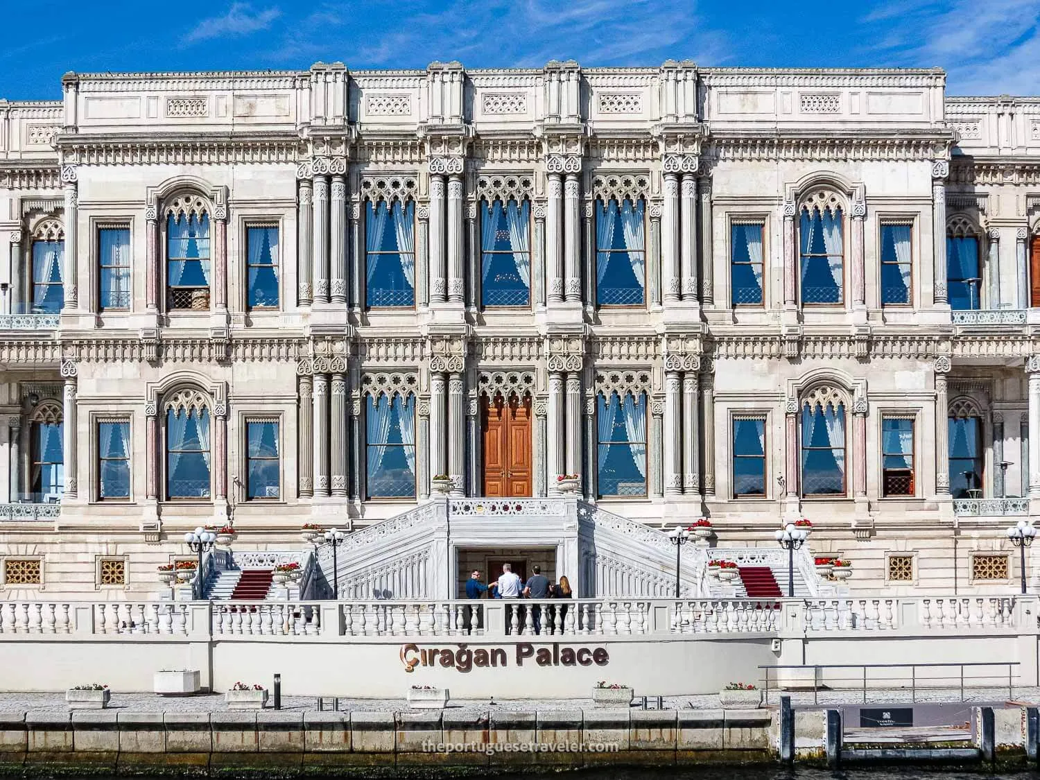 The Ciragan Palace at the Bosphorus Cruise in Istanbul
