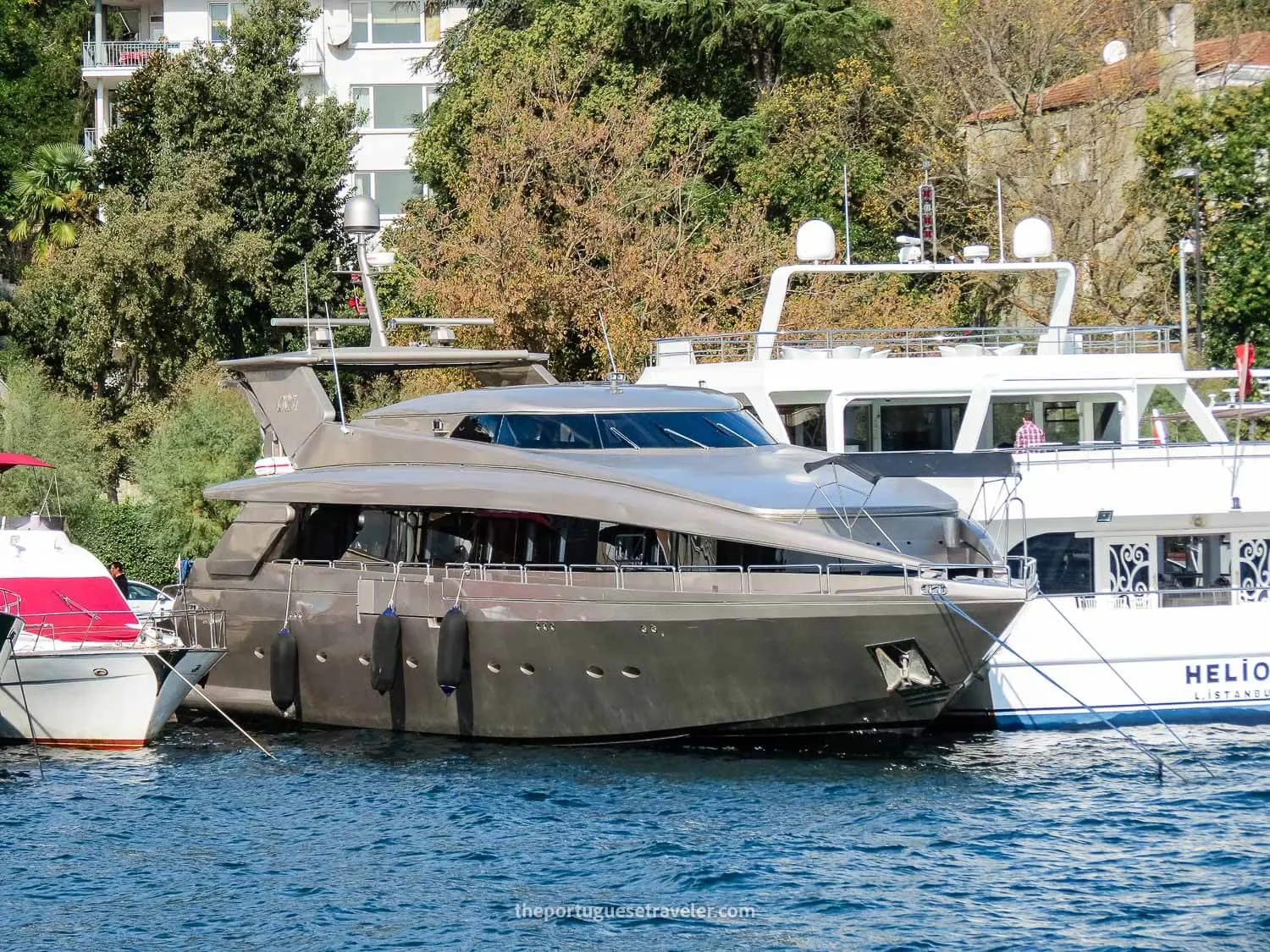 A luxury yacht in Bebek