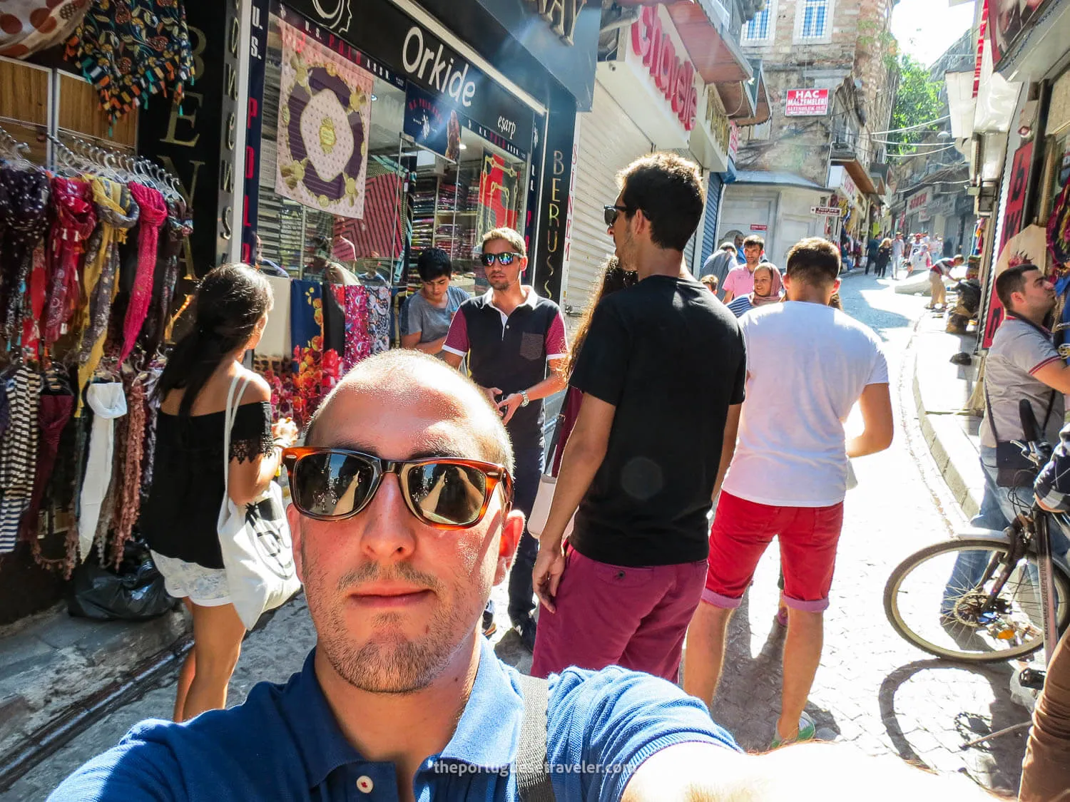 Me doing secret tours with friends in Istanbul