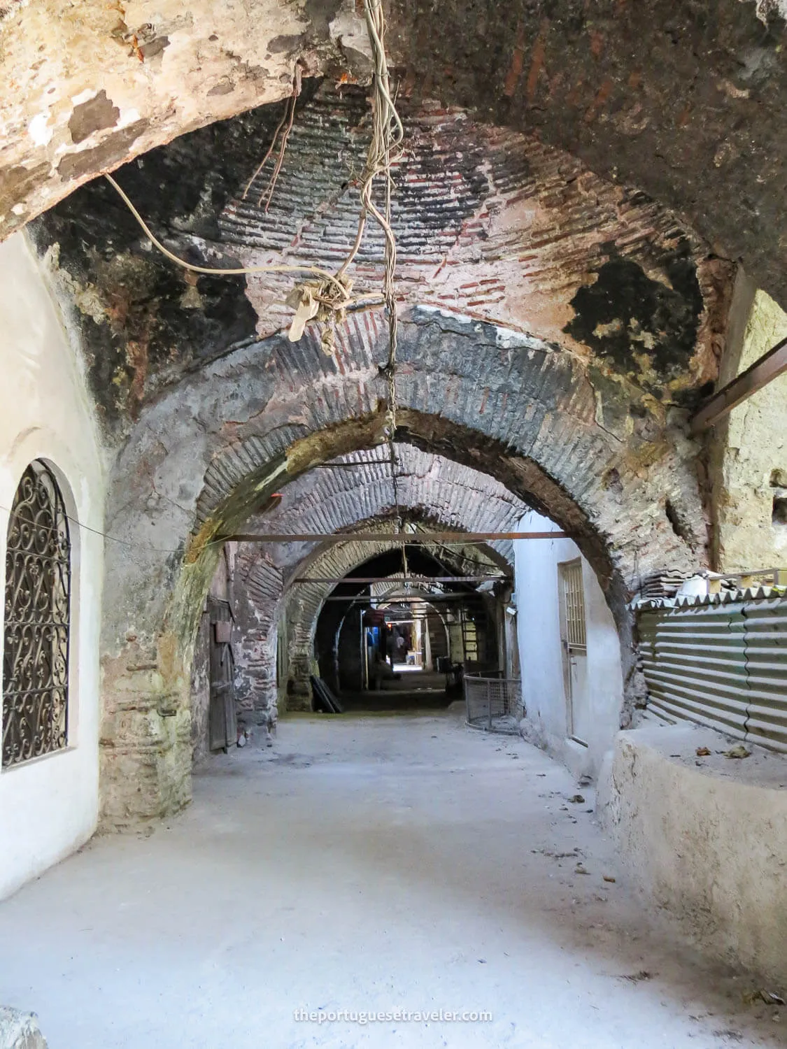 The interior of the Büyük Valide Han