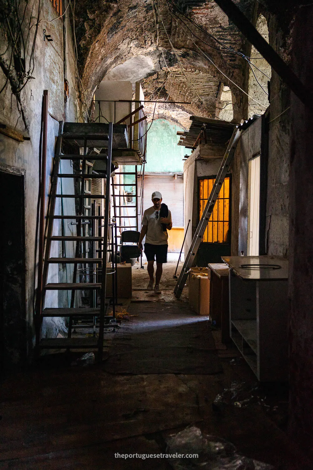 The interior of the Büyük Valide Han