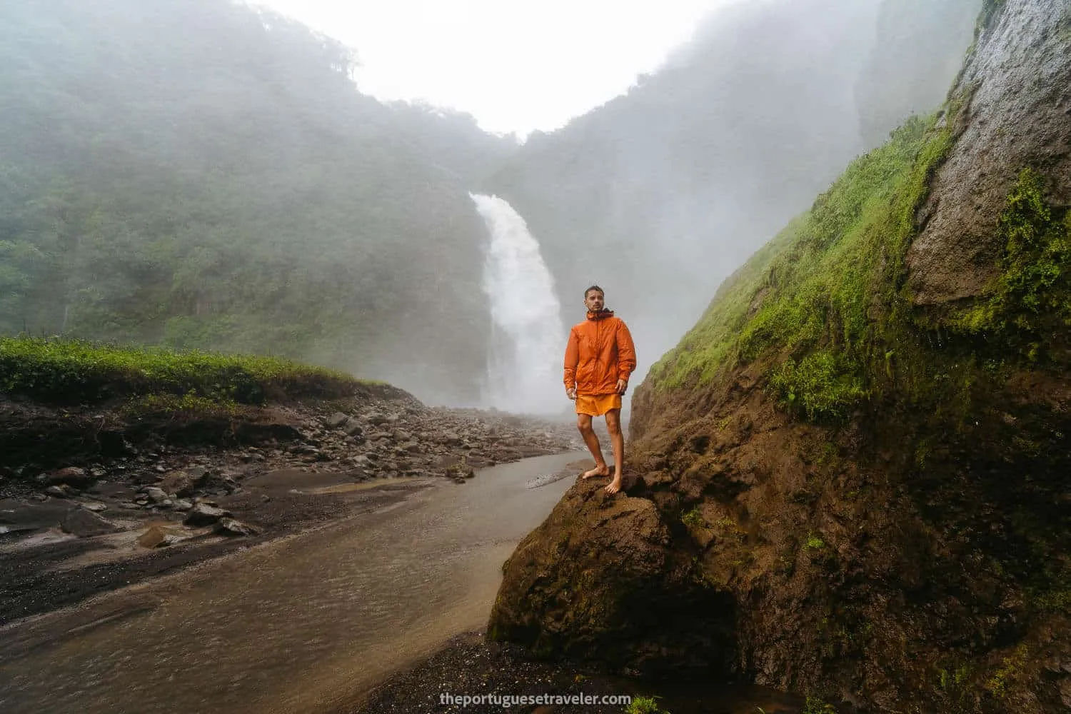 Steeven at the Waterfall