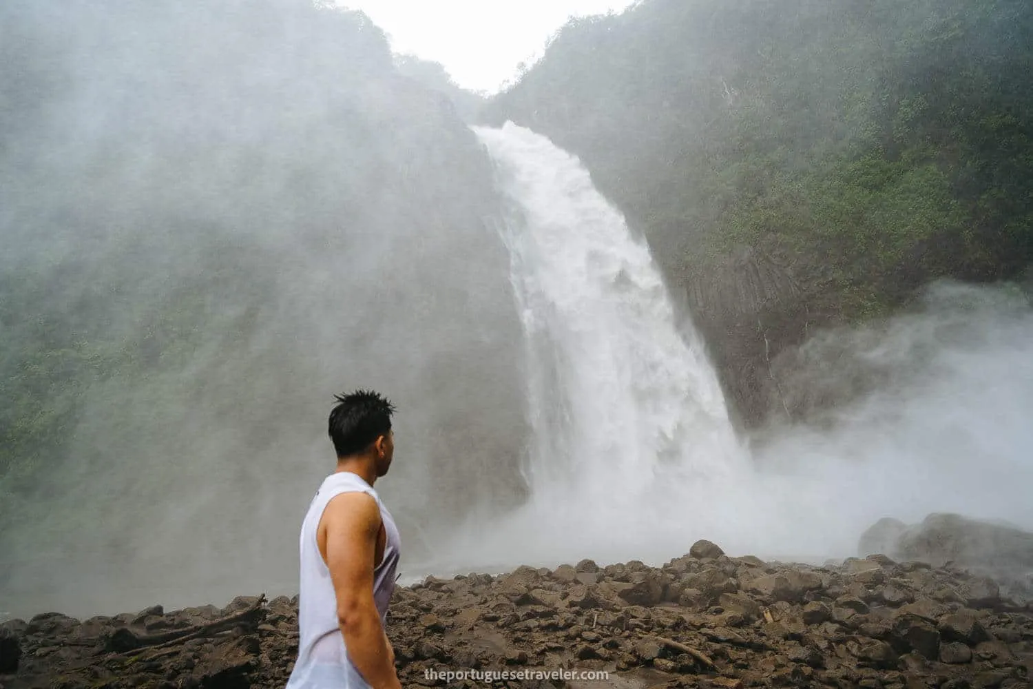 The Cascada Magica seen from a higher ground