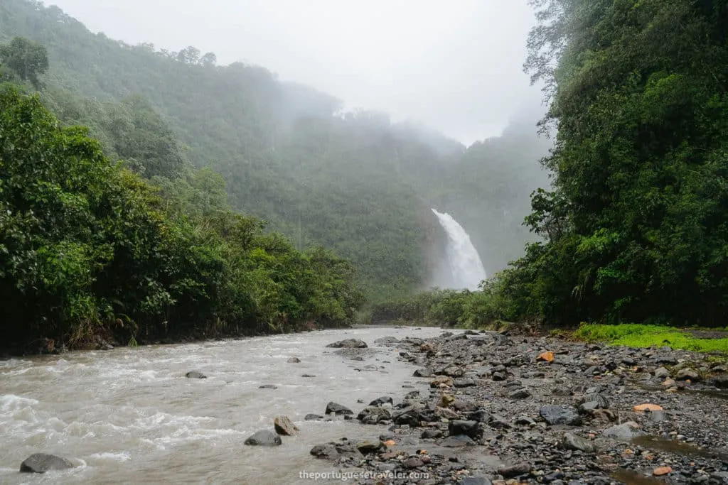 Cascada del Rio Malo seen from the parking lot