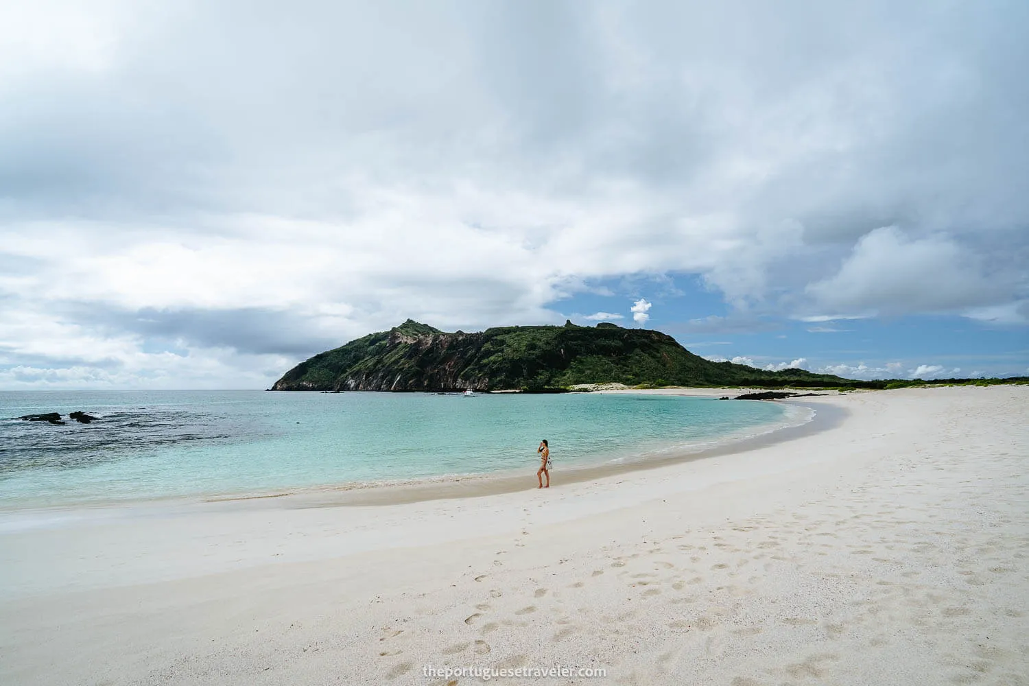 Cerro Brujo beach in San Cristobal