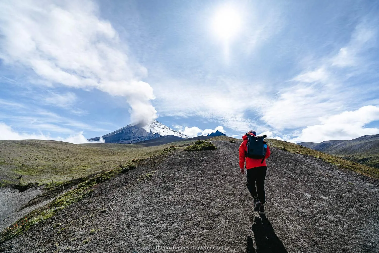 Eddie hiking the Morurco 360