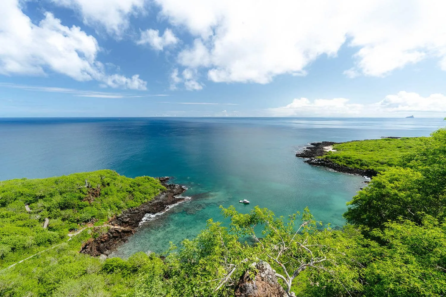 The view from Cerro Tijeretas, San Cristobal, Galapagos - Galapagos 10 Day Itinerary