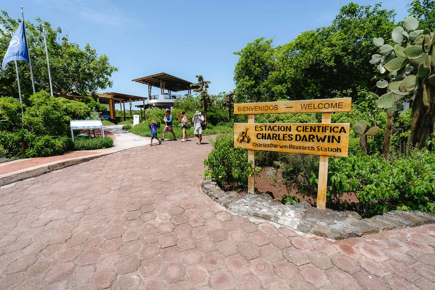 Entrance to the Charles Darwin Research Station in Santa Cruz, Galápagos - Responsible Tourism in Galapagos