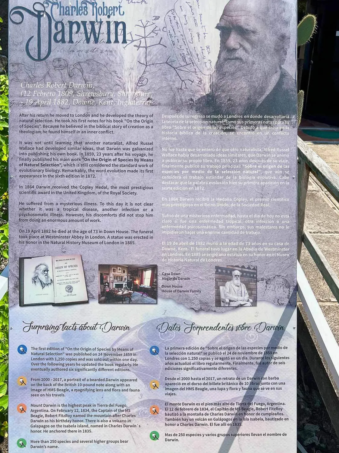 Charles Darwin's history