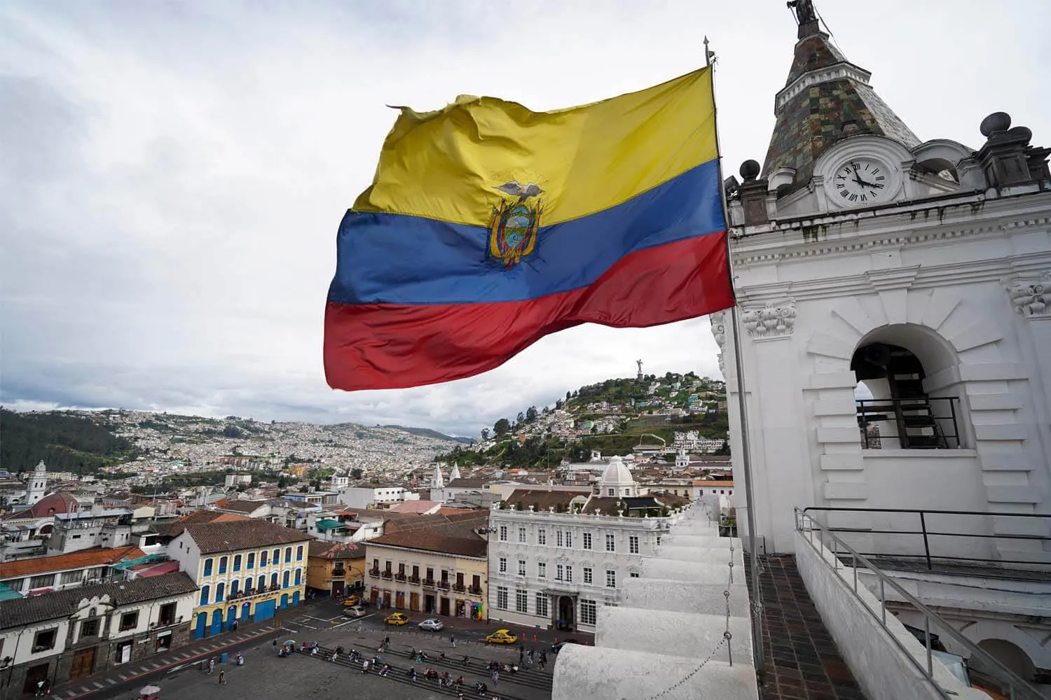 Quito City Center, view from San Francisco Church's rooftop
