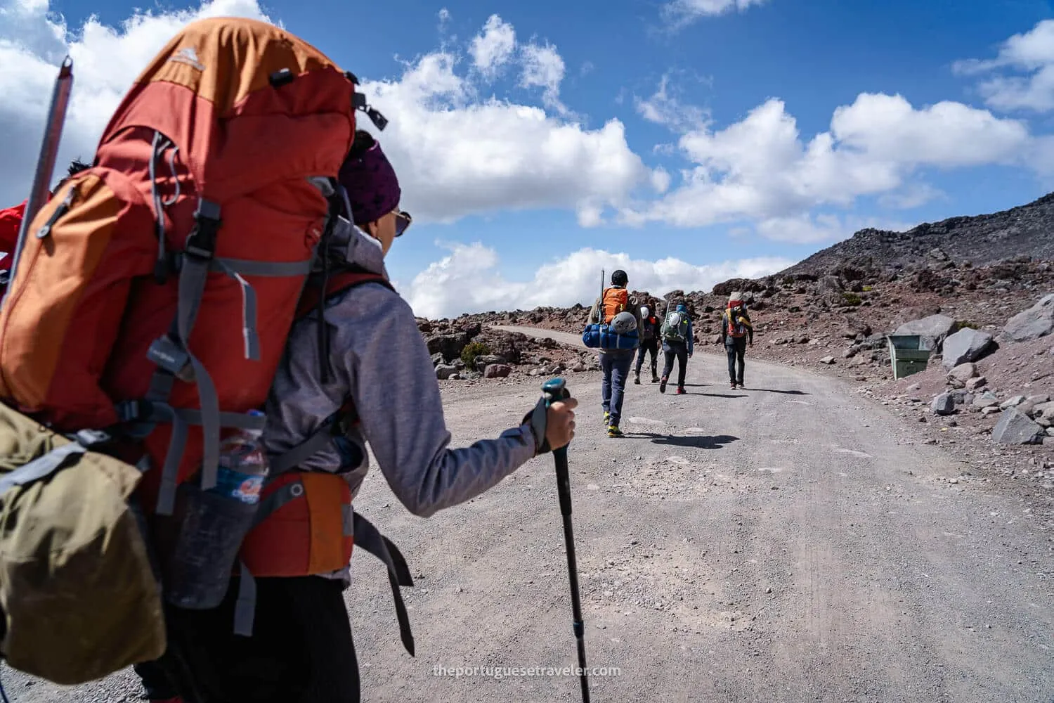 The start of the climb up to High Camp