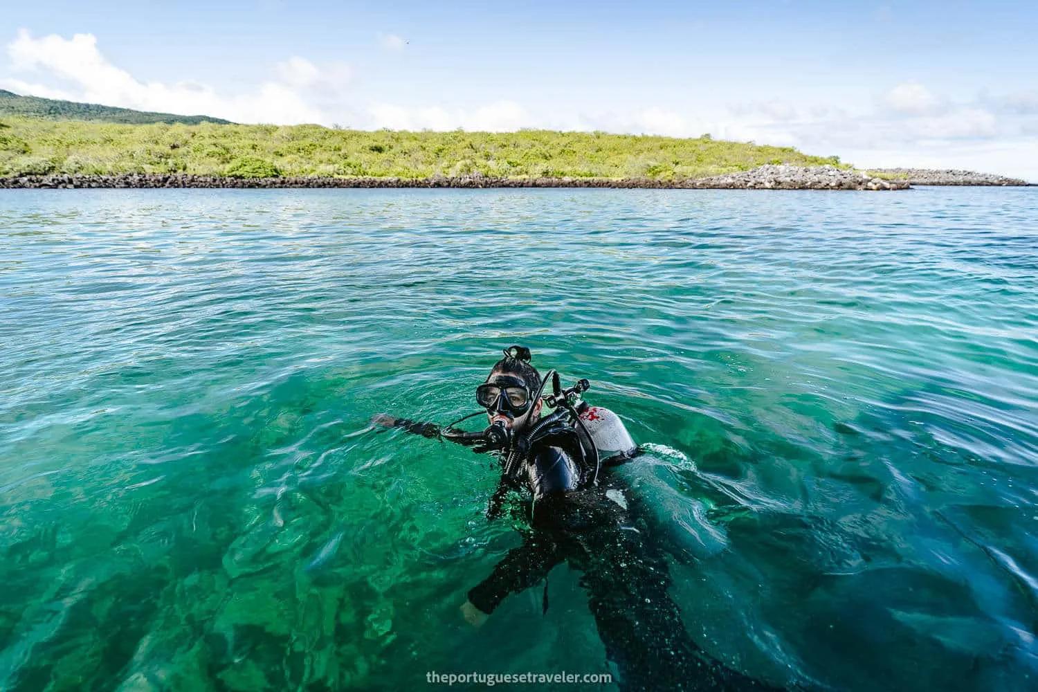The dive spot at Isla Lobos