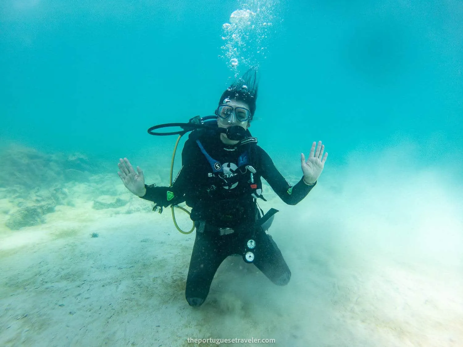 Jhos on her first immersion