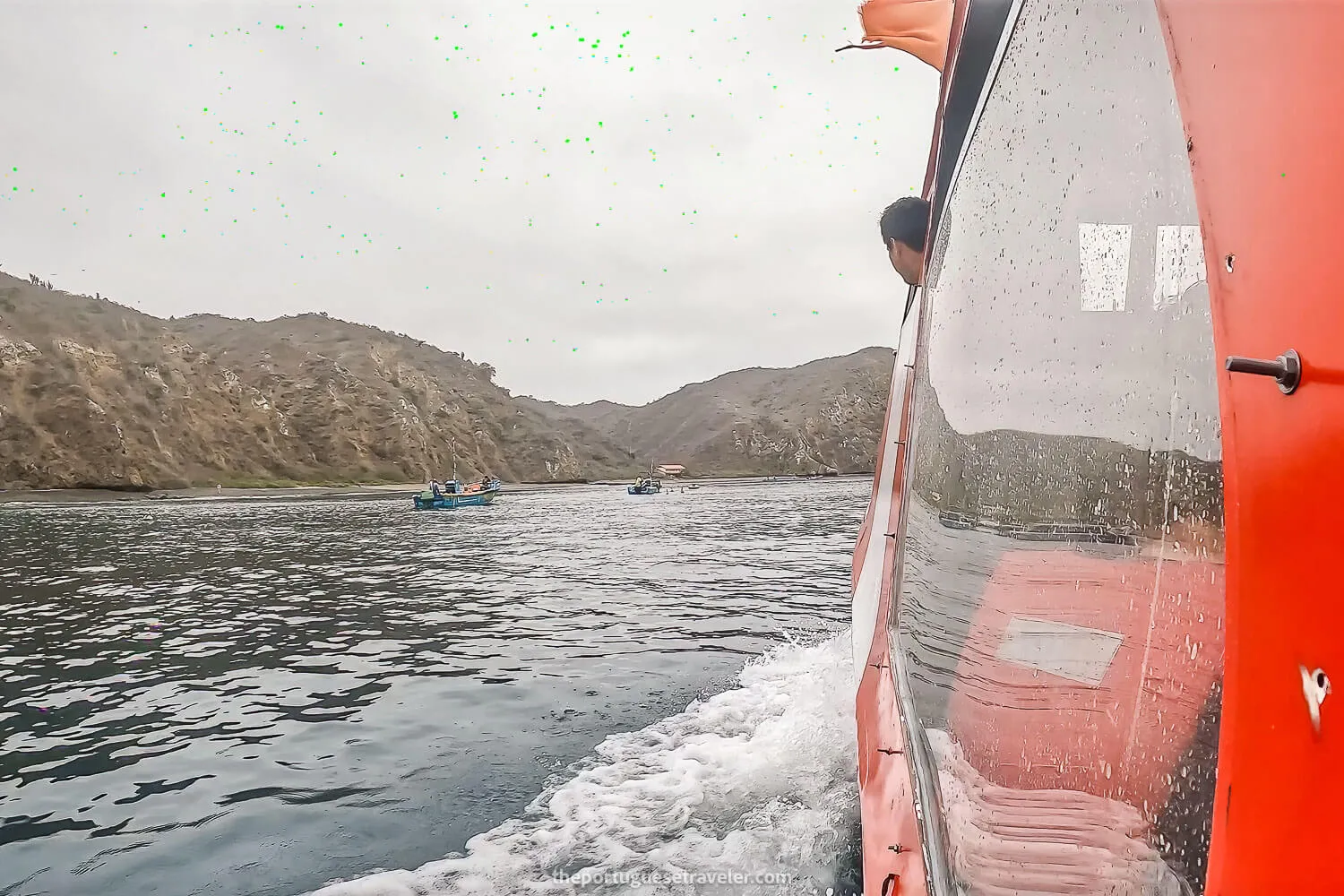 Arriving at Isla de La Plata