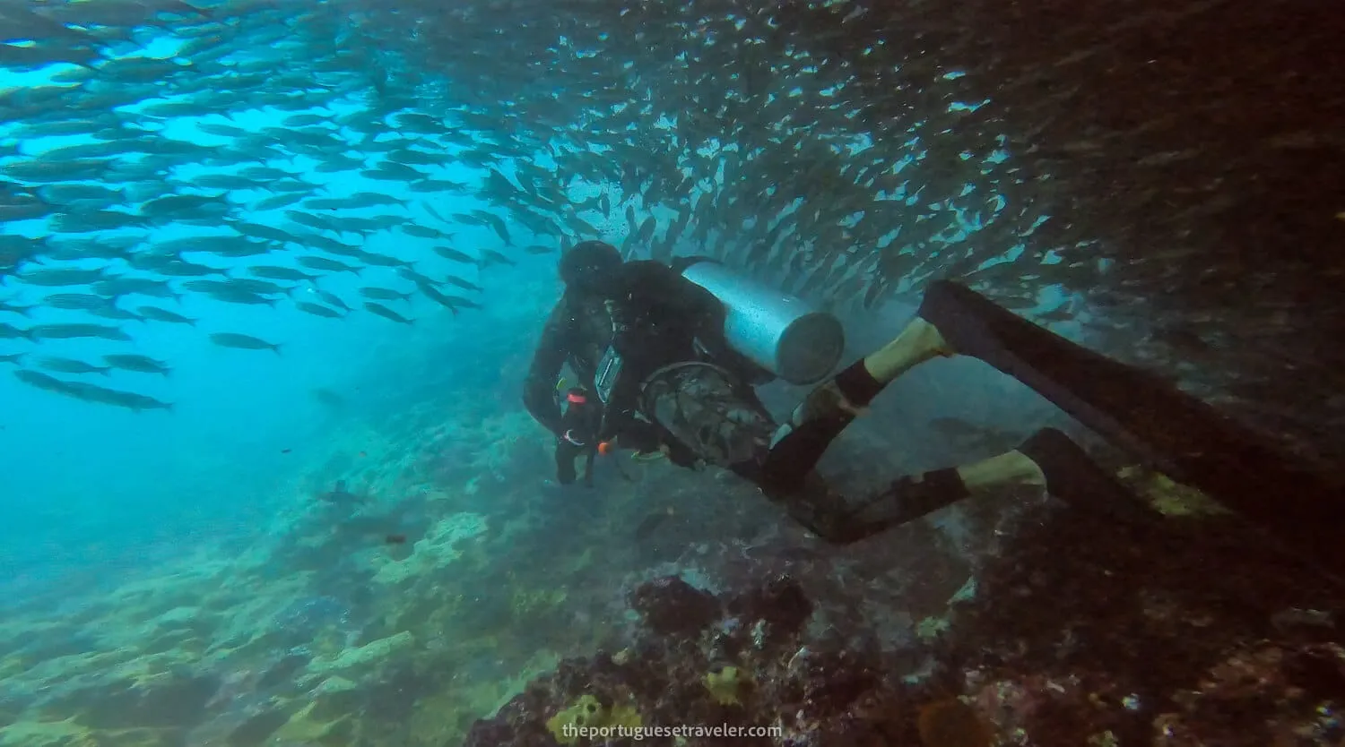 Our guide leading the way on Kicker Rock