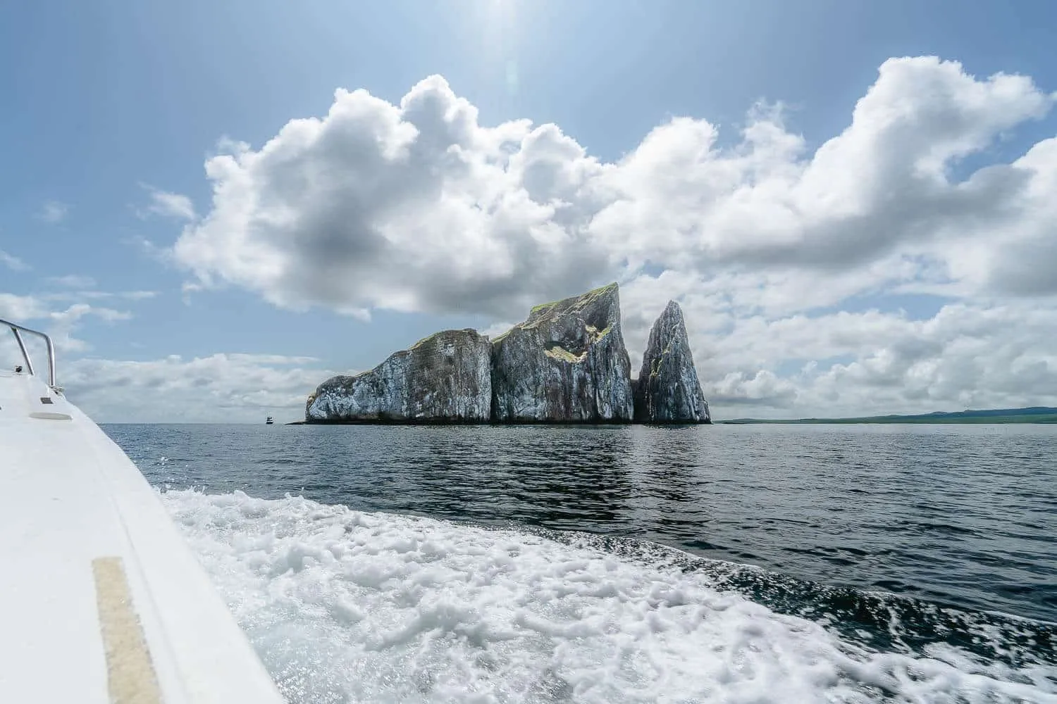 Arriving at Kicker Rock