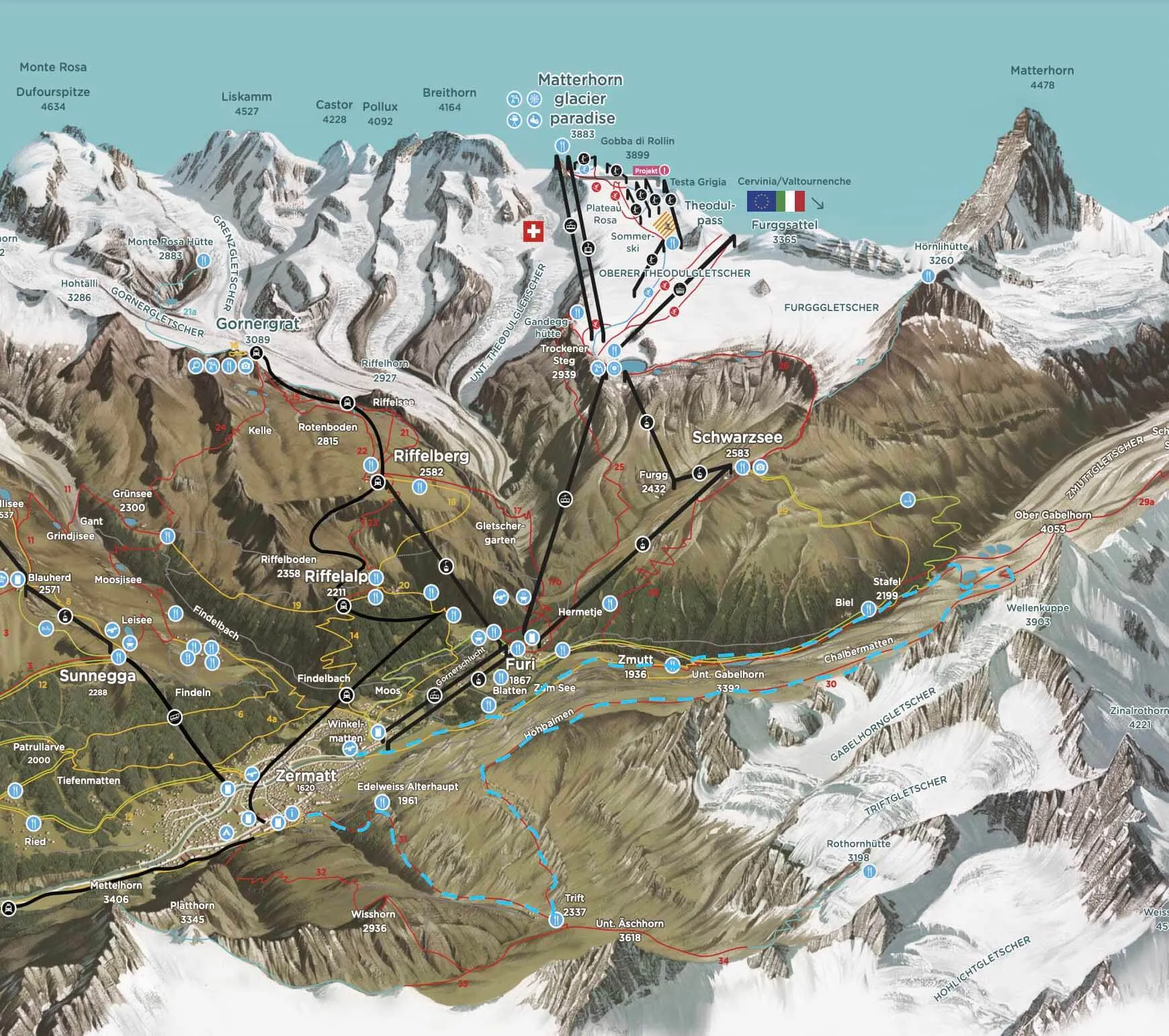 Edelweissweg Map
