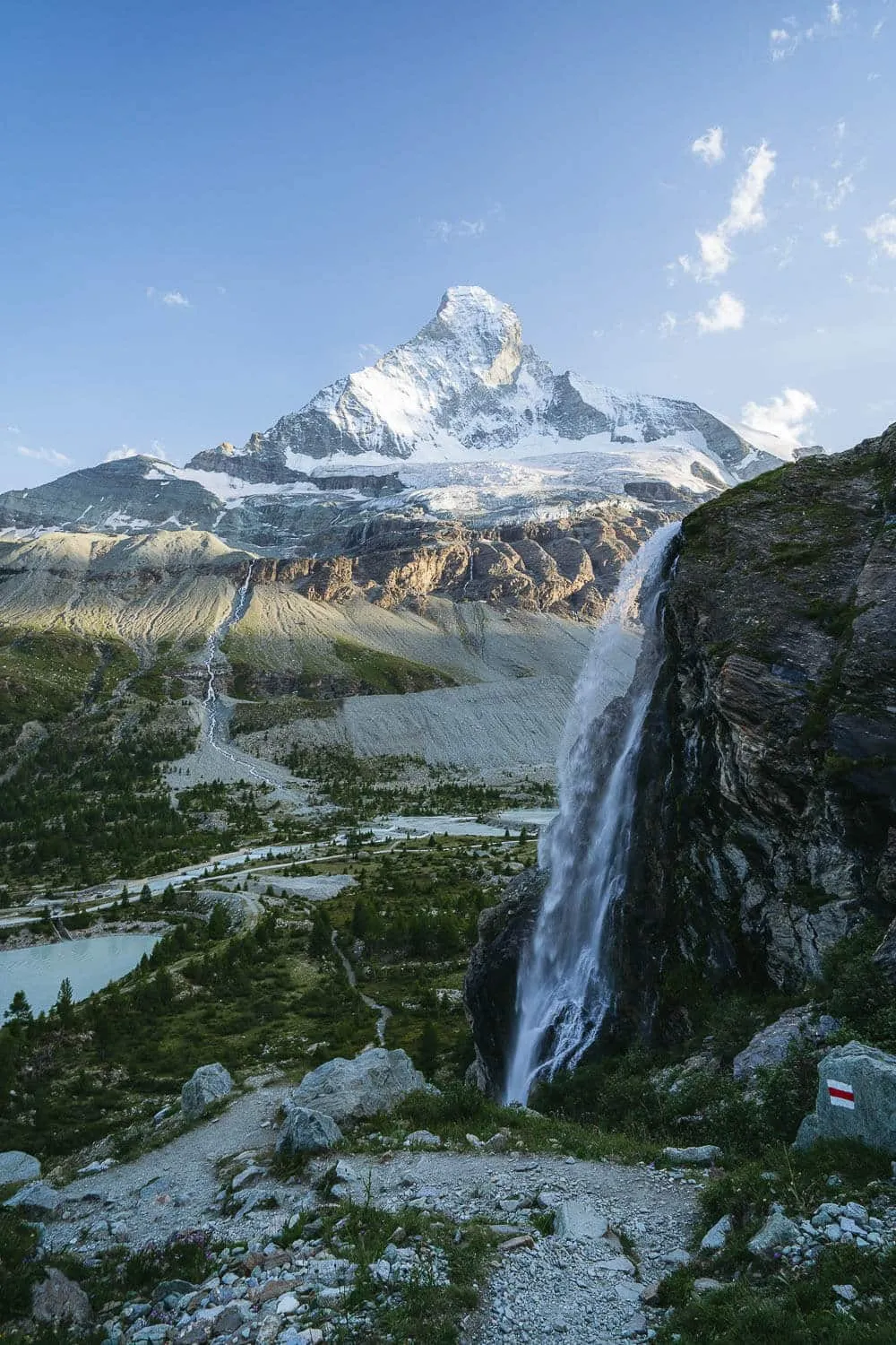 Materhorn and a Waterfall