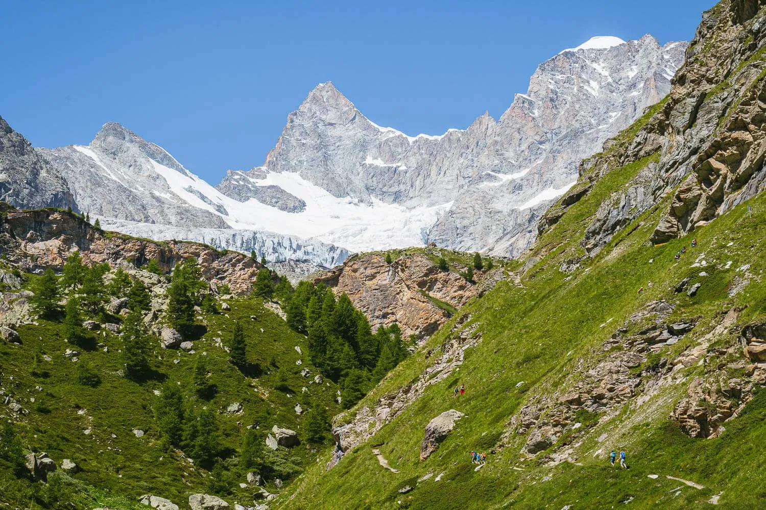 The Zinalrothorn and the Triftgletscher
