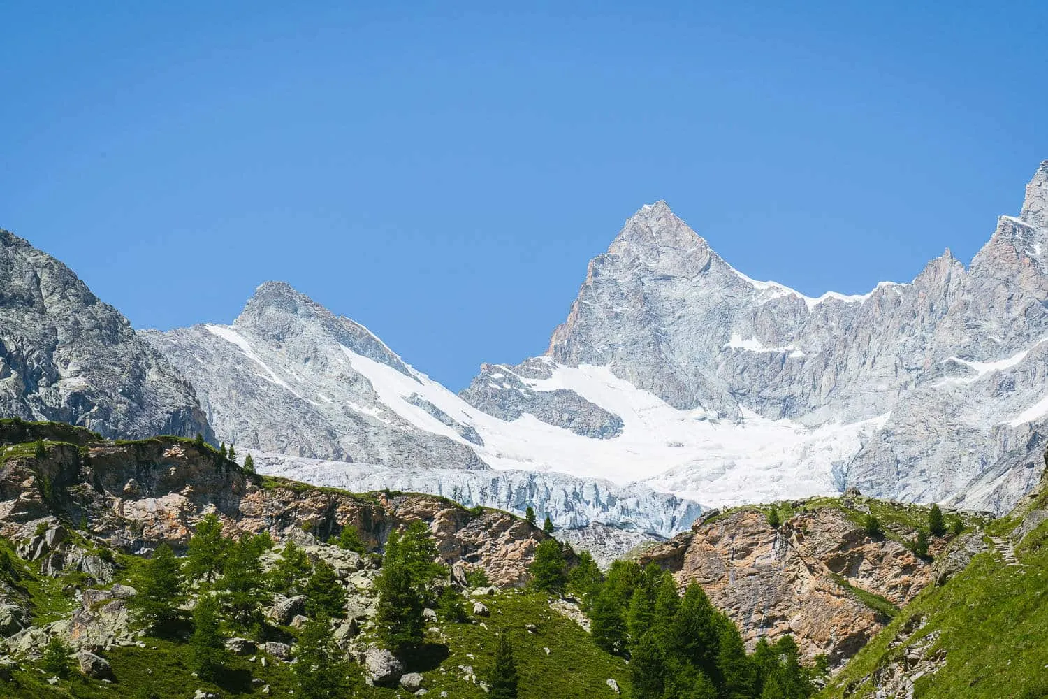 Triftgletscher and the Zinalrothorn