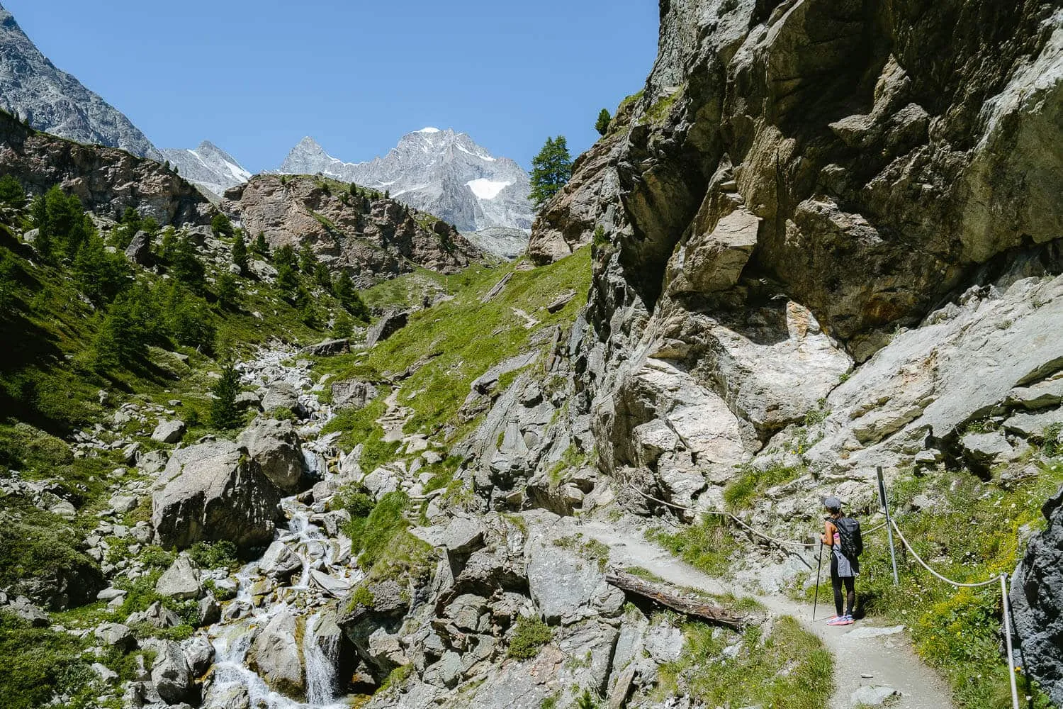 The Edelweissweg before Trift