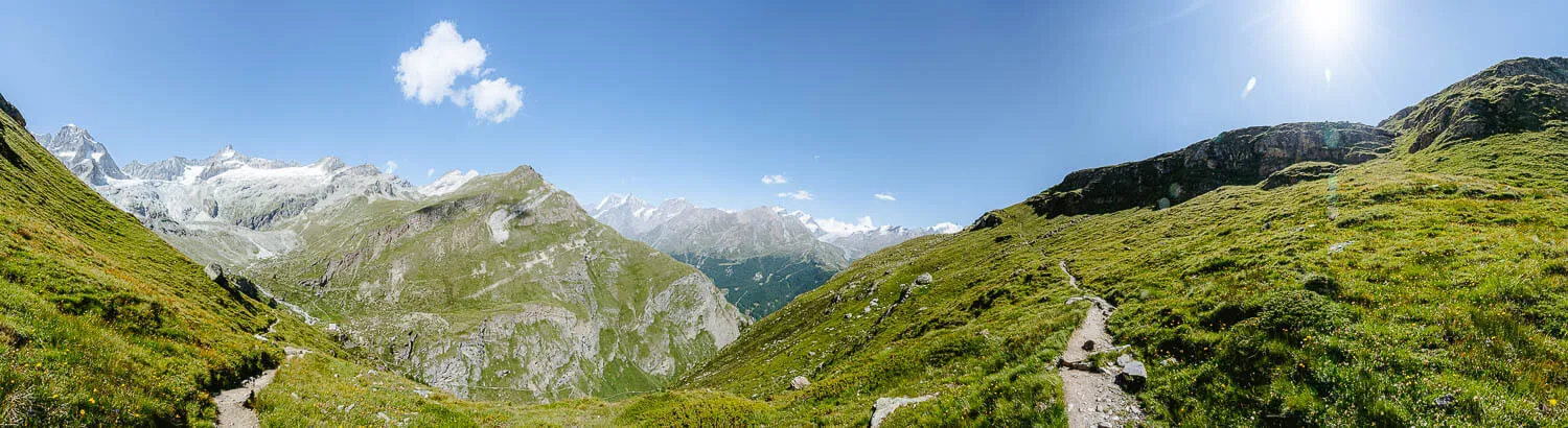 Panorama next to the Trift Guesthouse