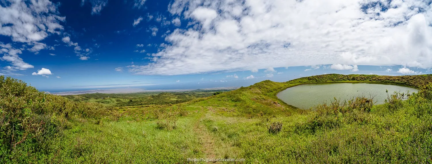 A panorama from the other side of El Junco the northeast of the island - Best Sim Card for Galapagos