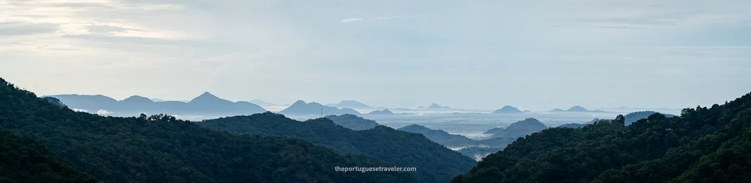 The landscape around Little Adam's Peak