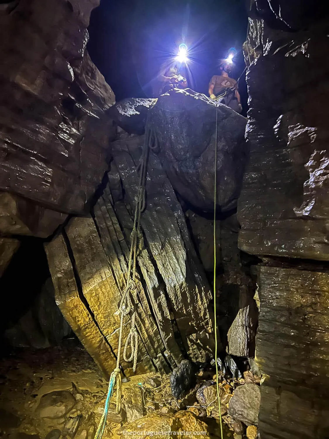 Some of the technical drops on our way to the main vault