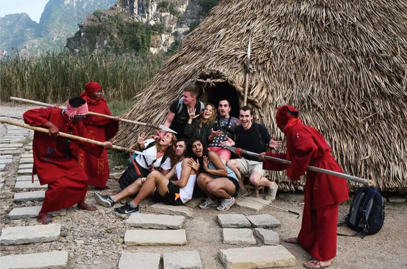 Friends kidnapped by King Kong tribe in Skull Island, Ninh Binh, Vietnam