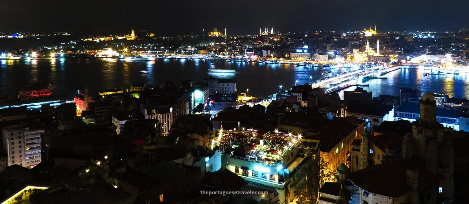 Galata Tower's View at night