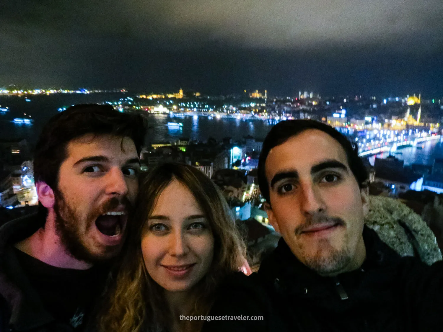 Me and my friends atop Galata Tower