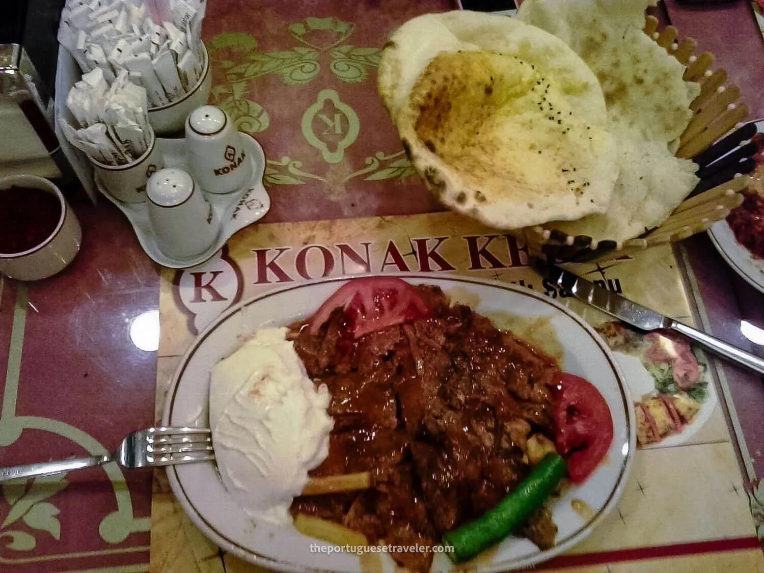 Iskender Kebap near Galata Tower