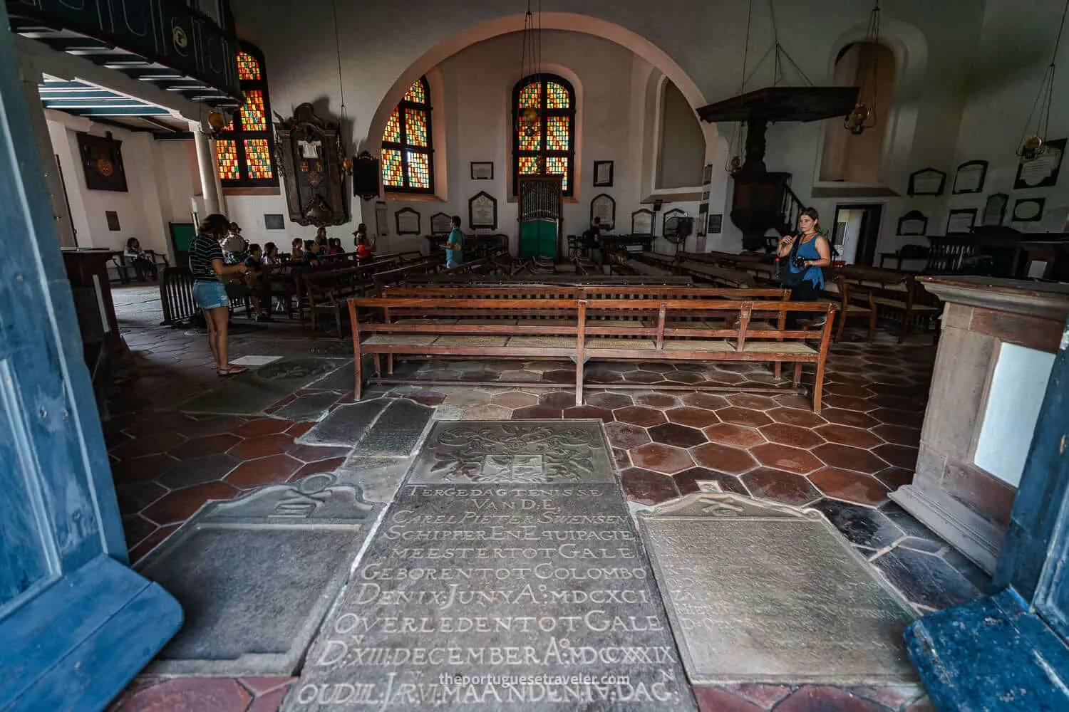 The gravestones of the Dutch Reformed Church in Galle